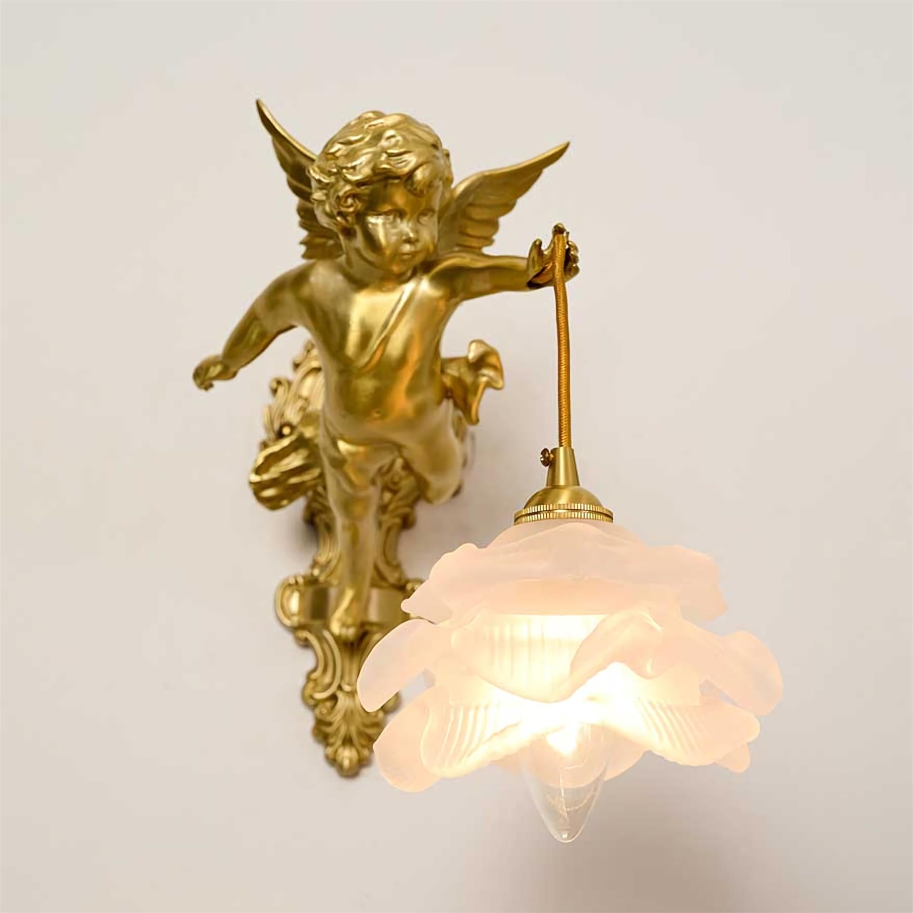 Engel wandlamp