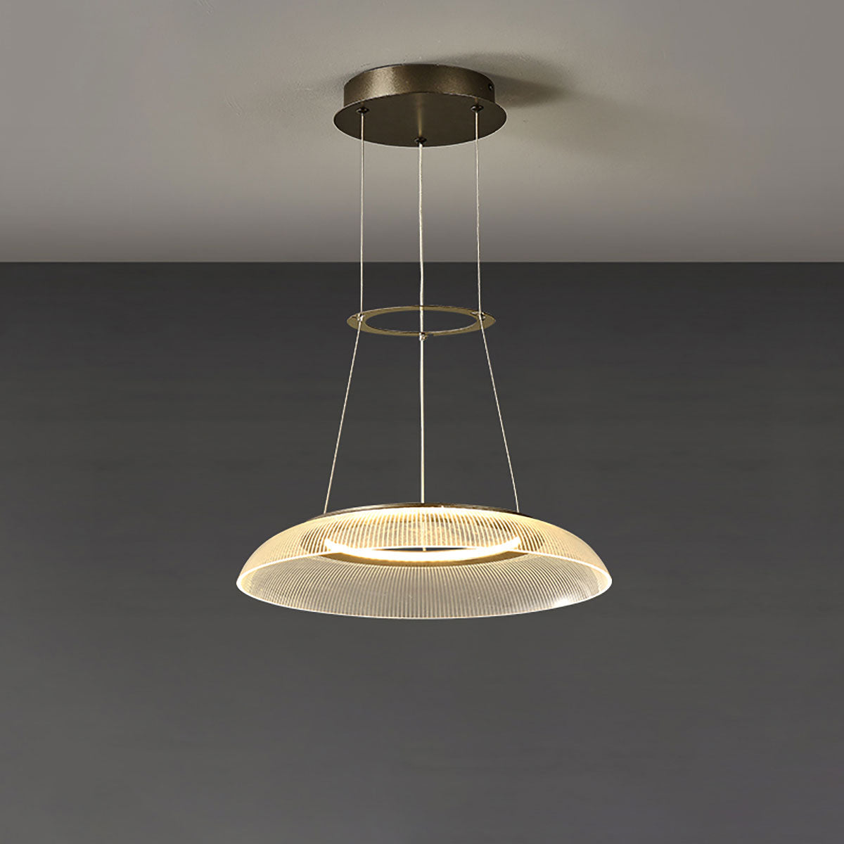 Afgestudeerde cirkelkroonluchter | Art Deco ronde kroonluchter