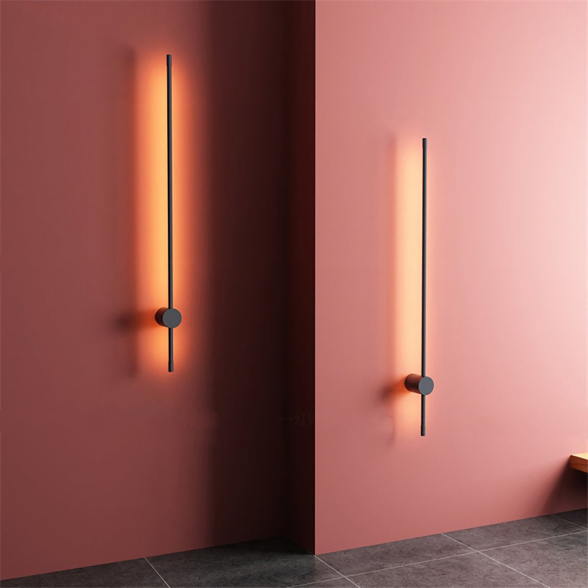 Scandinavische eenvoud lineaire wandlampen