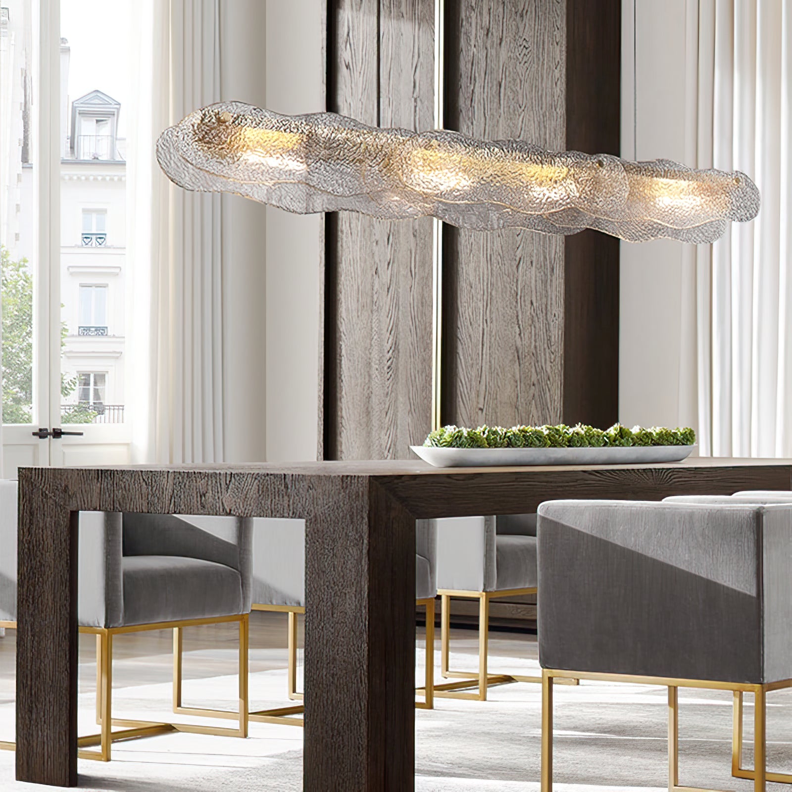Water Ripple Glass Island Chandeliers