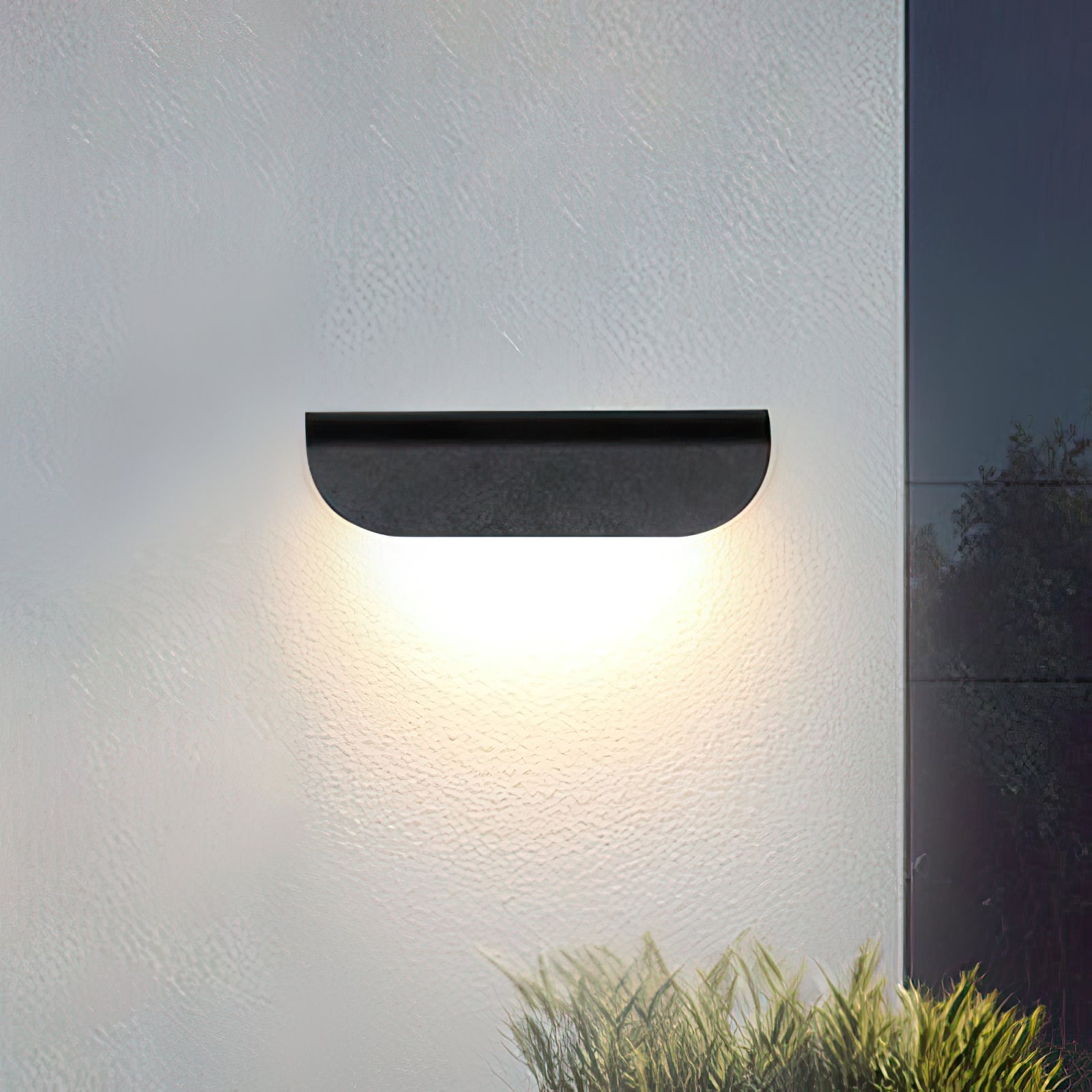 Bay gebogen tuinwandlamp