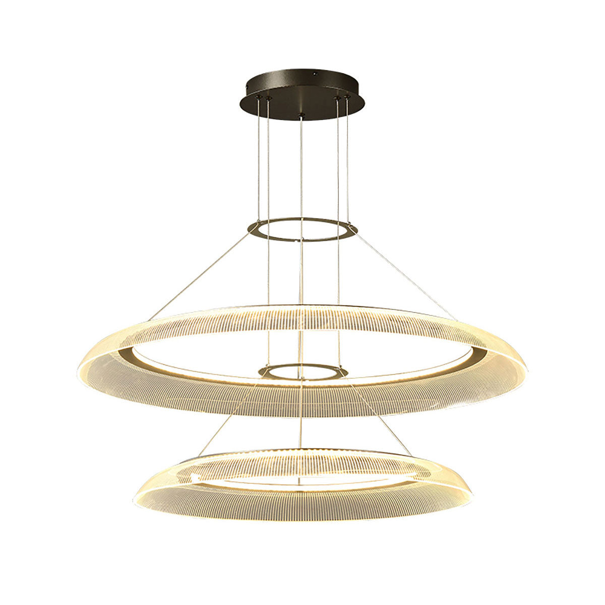Afgestudeerde cirkelkroonluchter | Art Deco ronde kroonluchter