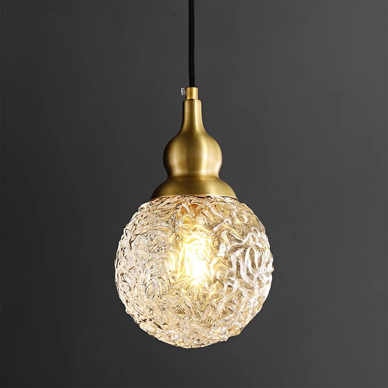 Kalebas glazen hanglamp