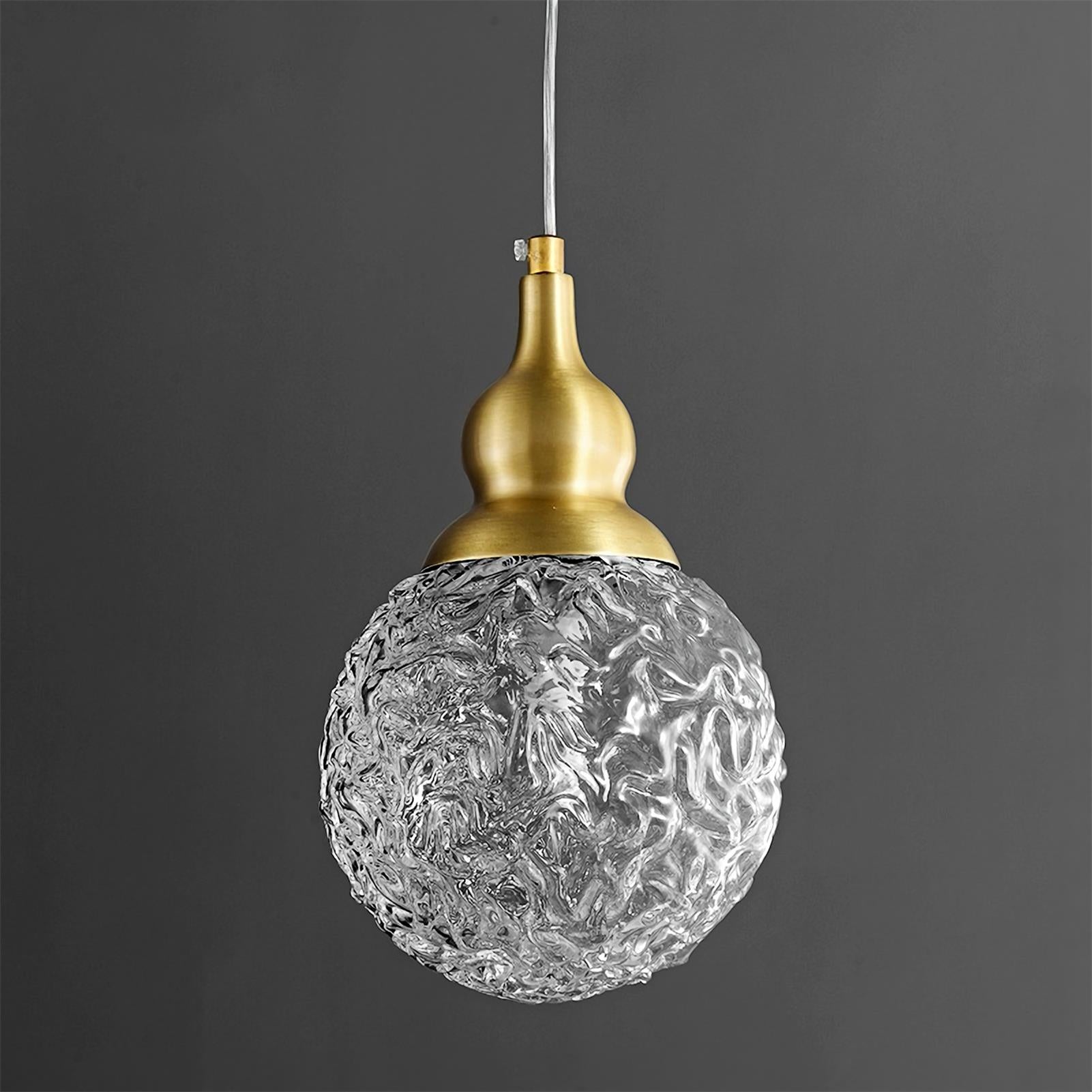 Kalebas glazen hanglamp