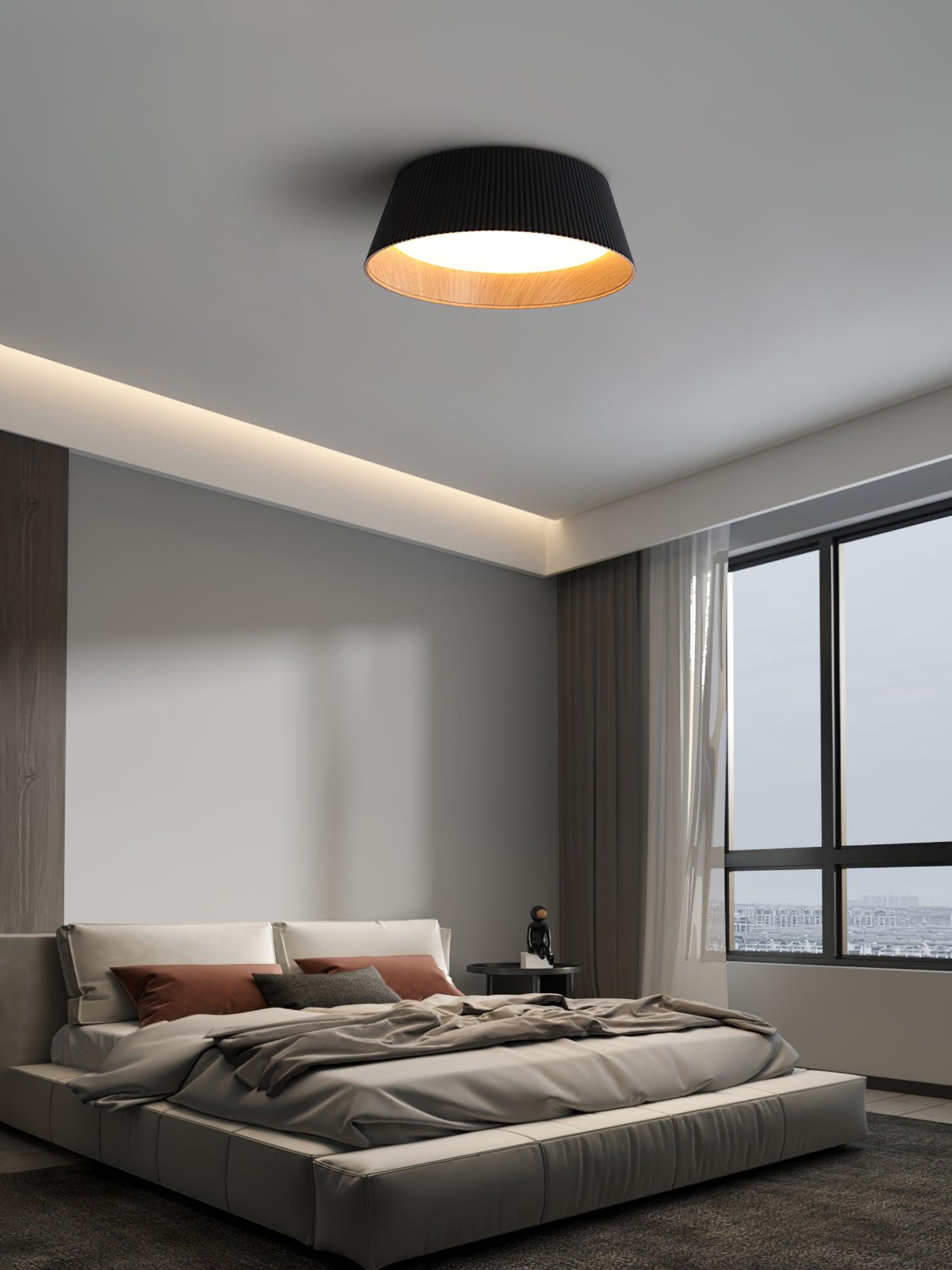Geribbelde plafondlamp