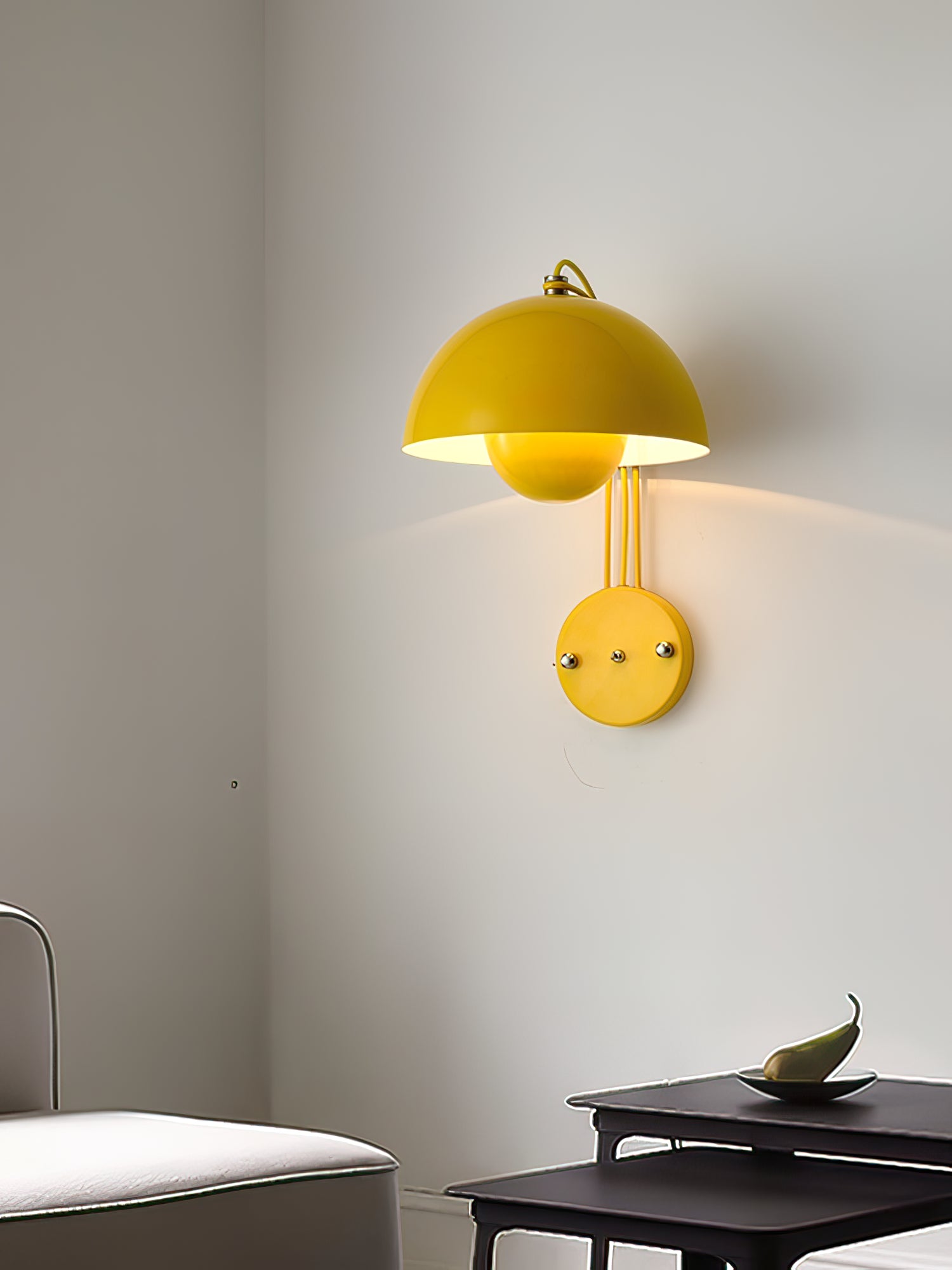 Halve cirkel slaapkamerwandlamp