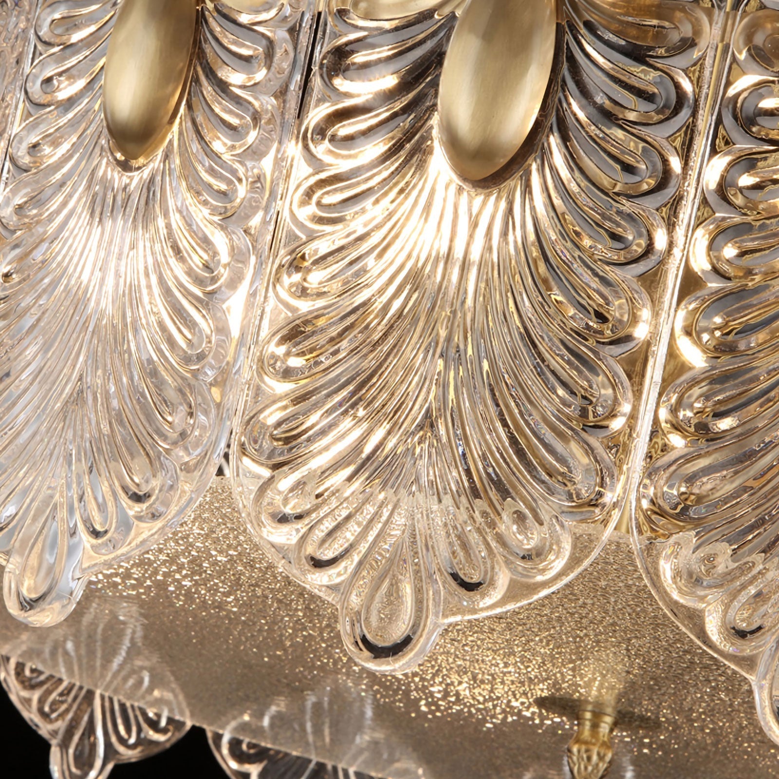 Decoratief patroon glazen ronde kroonluchter