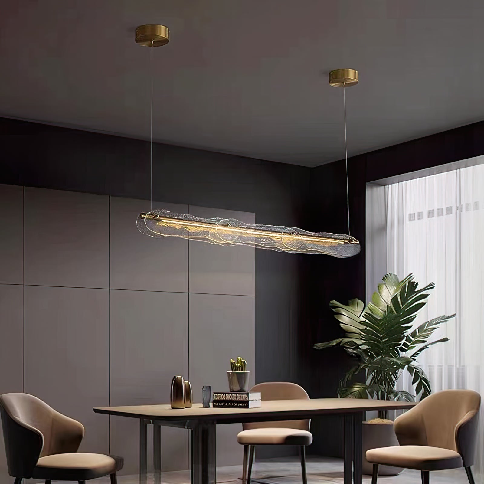 Water Ripple Glass Island Chandeliers