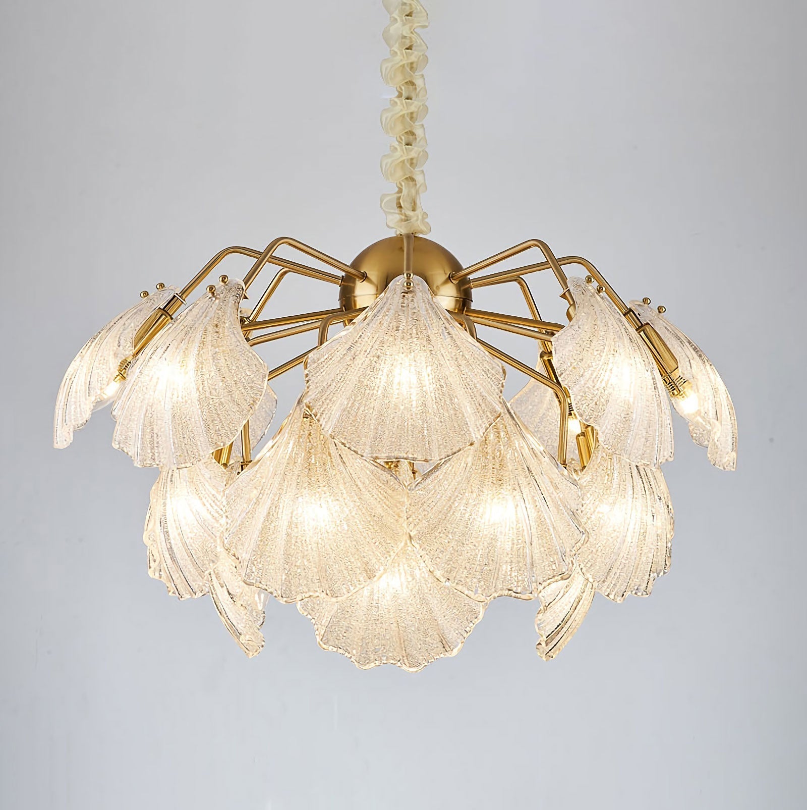Geribbelde Shell-plafondlamp