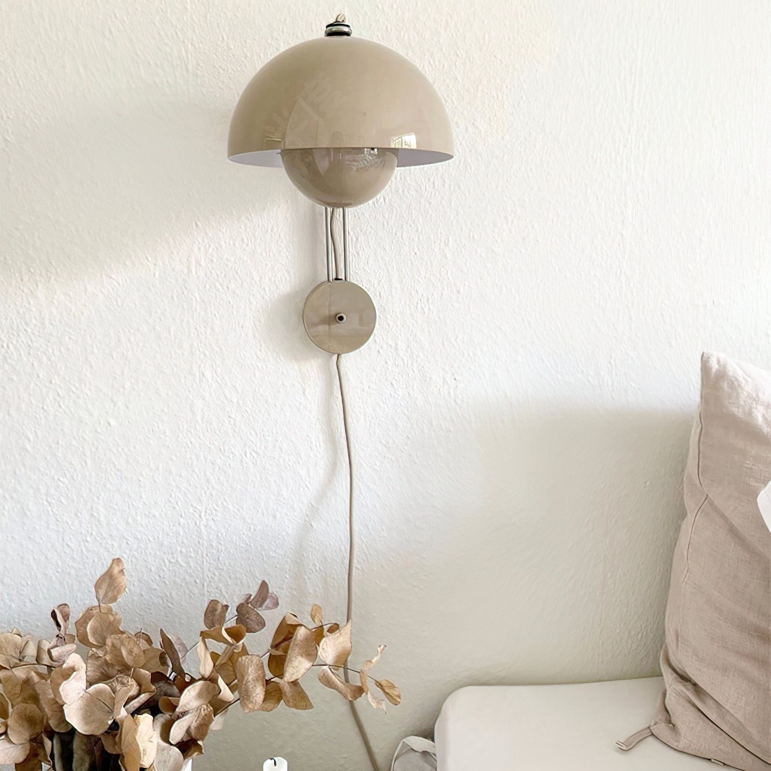 Halve cirkel slaapkamerwandlamp