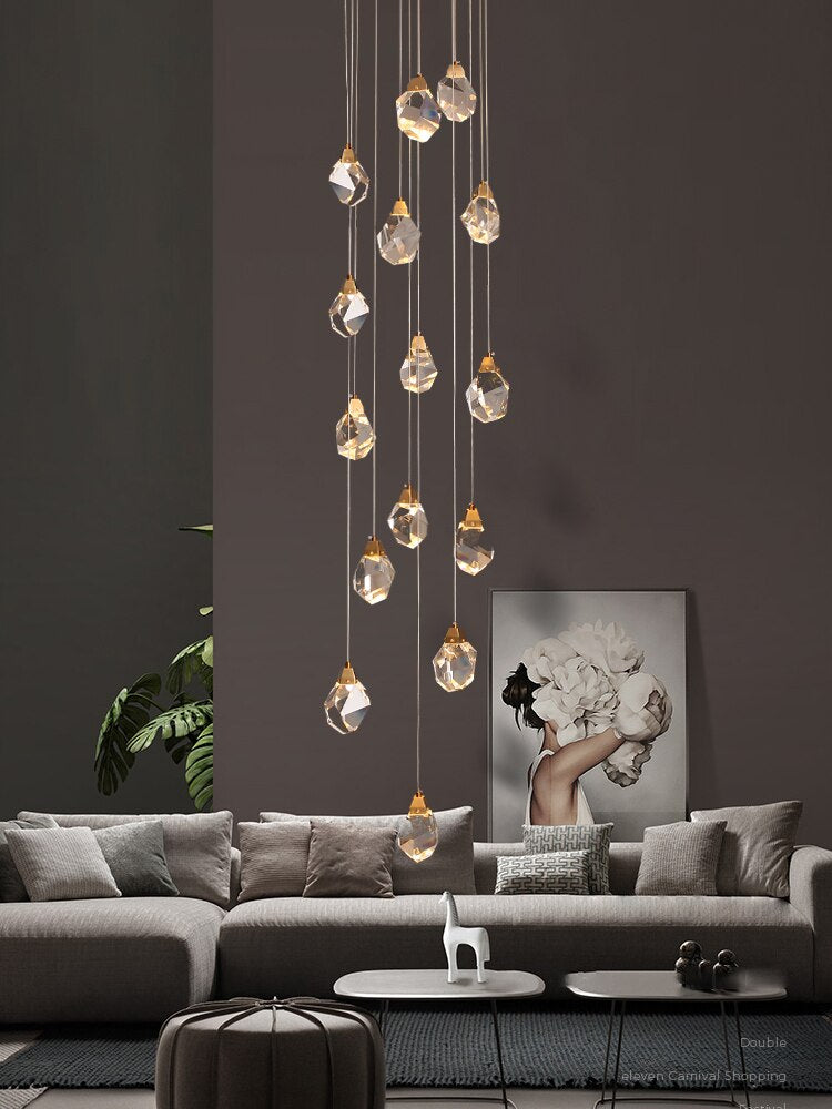 Luxe diamanten kristallen kroonluchter