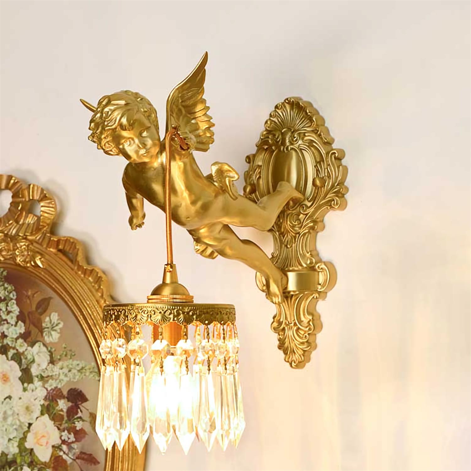 Engel wandlamp