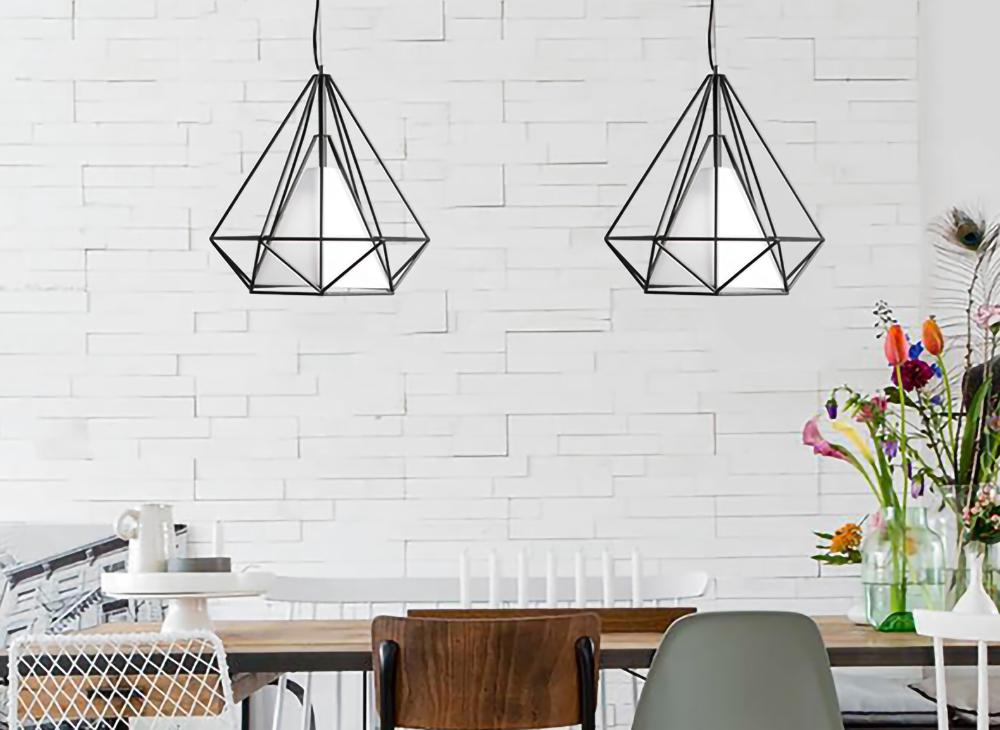 Diamanten kooi hanglamp