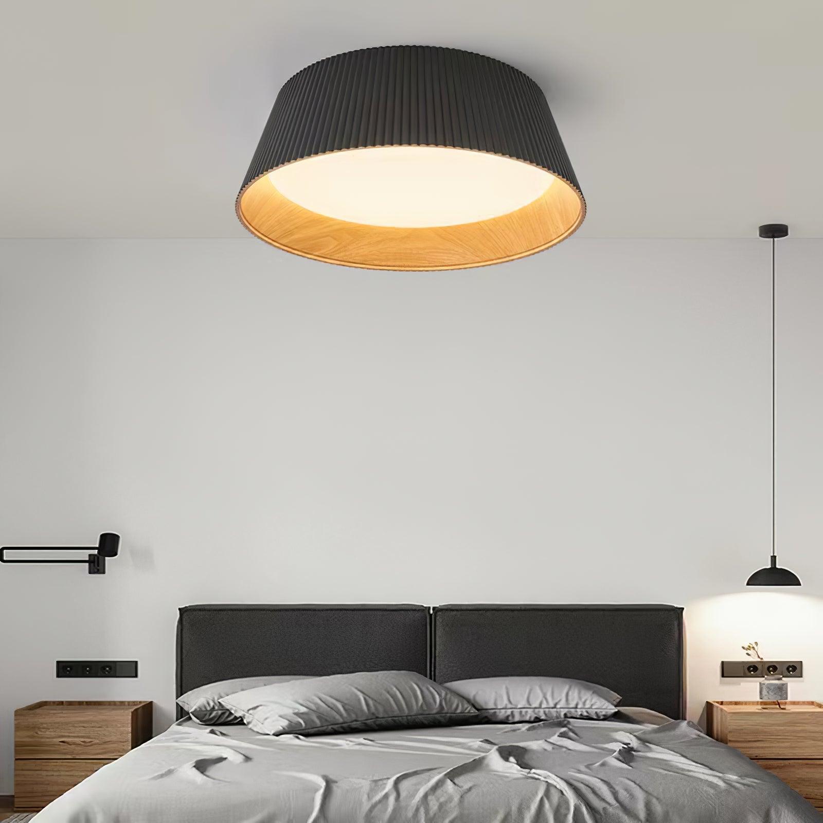 Geribbelde plafondlamp