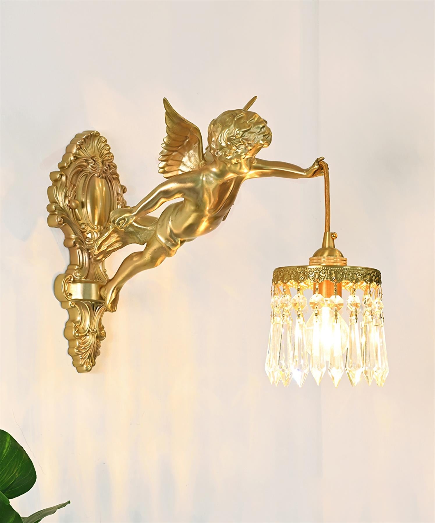 Engel wandlamp