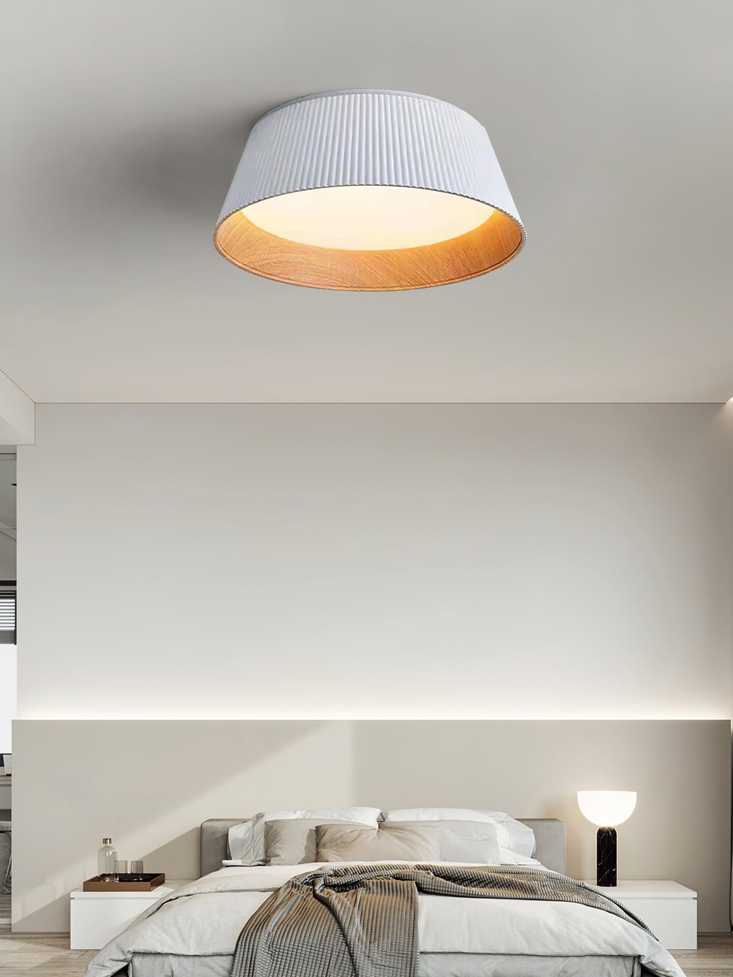 Geribbelde plafondlamp