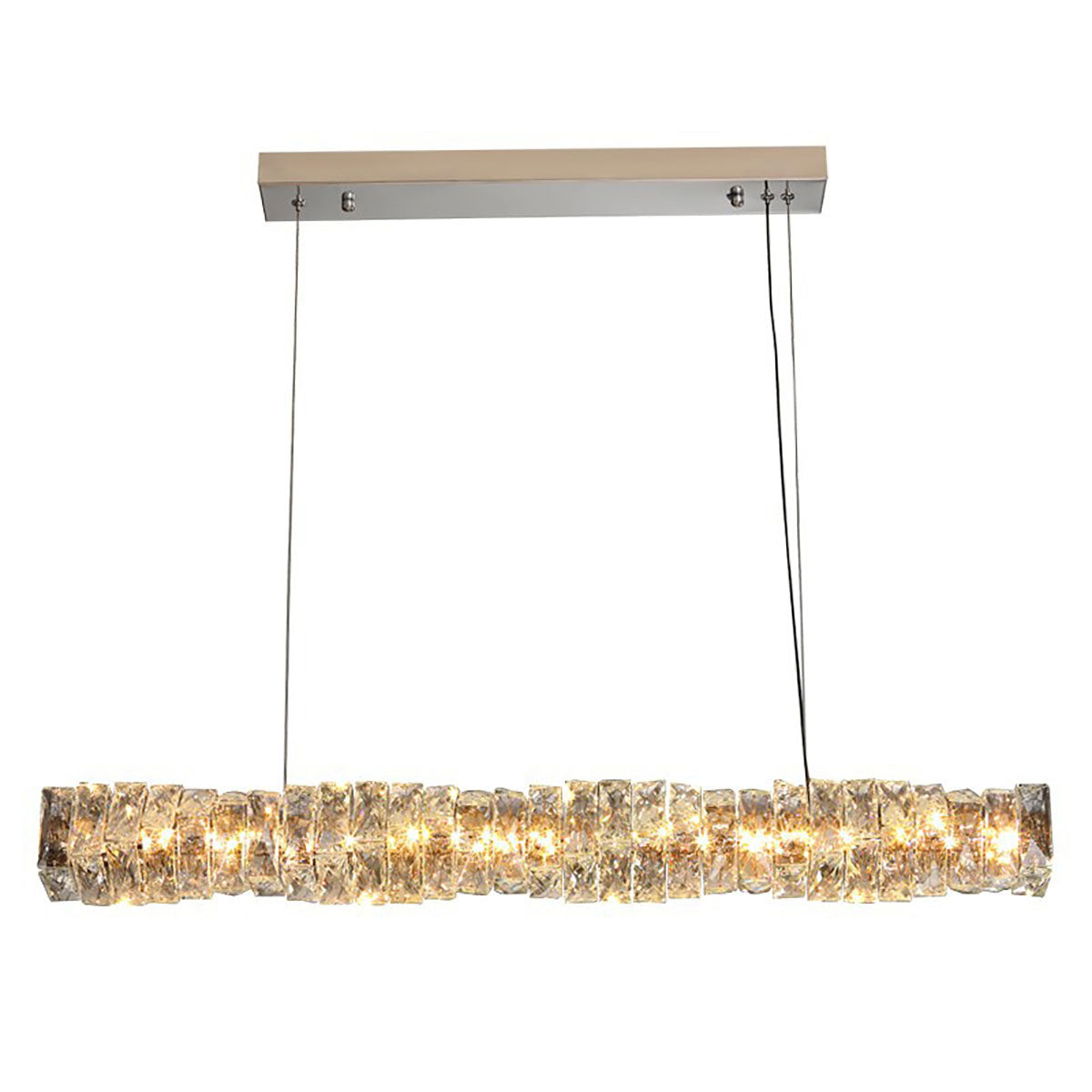 Lange kristallen hanglamp