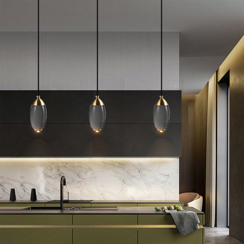 Messing kristallen hanglamp