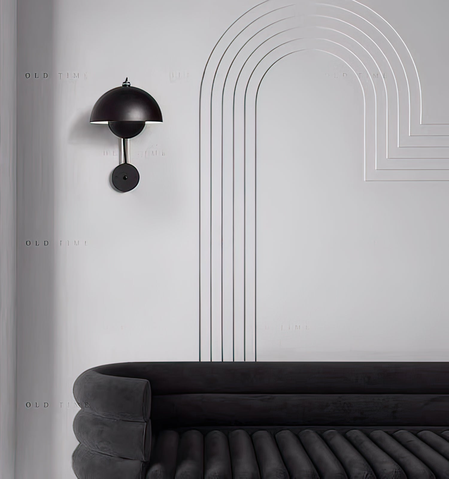 Halve cirkel slaapkamerwandlamp