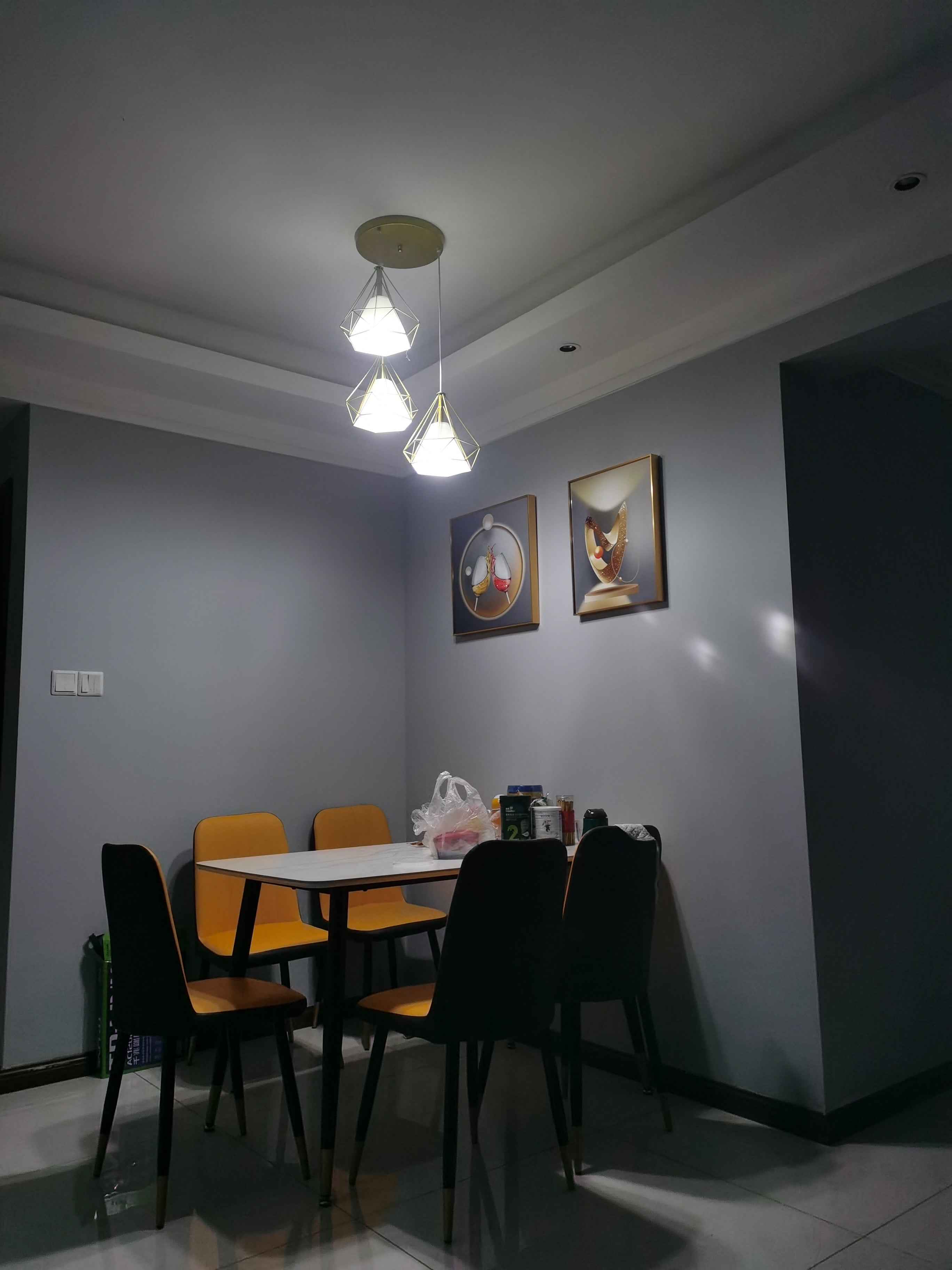 Diamanten kooi hanglamp