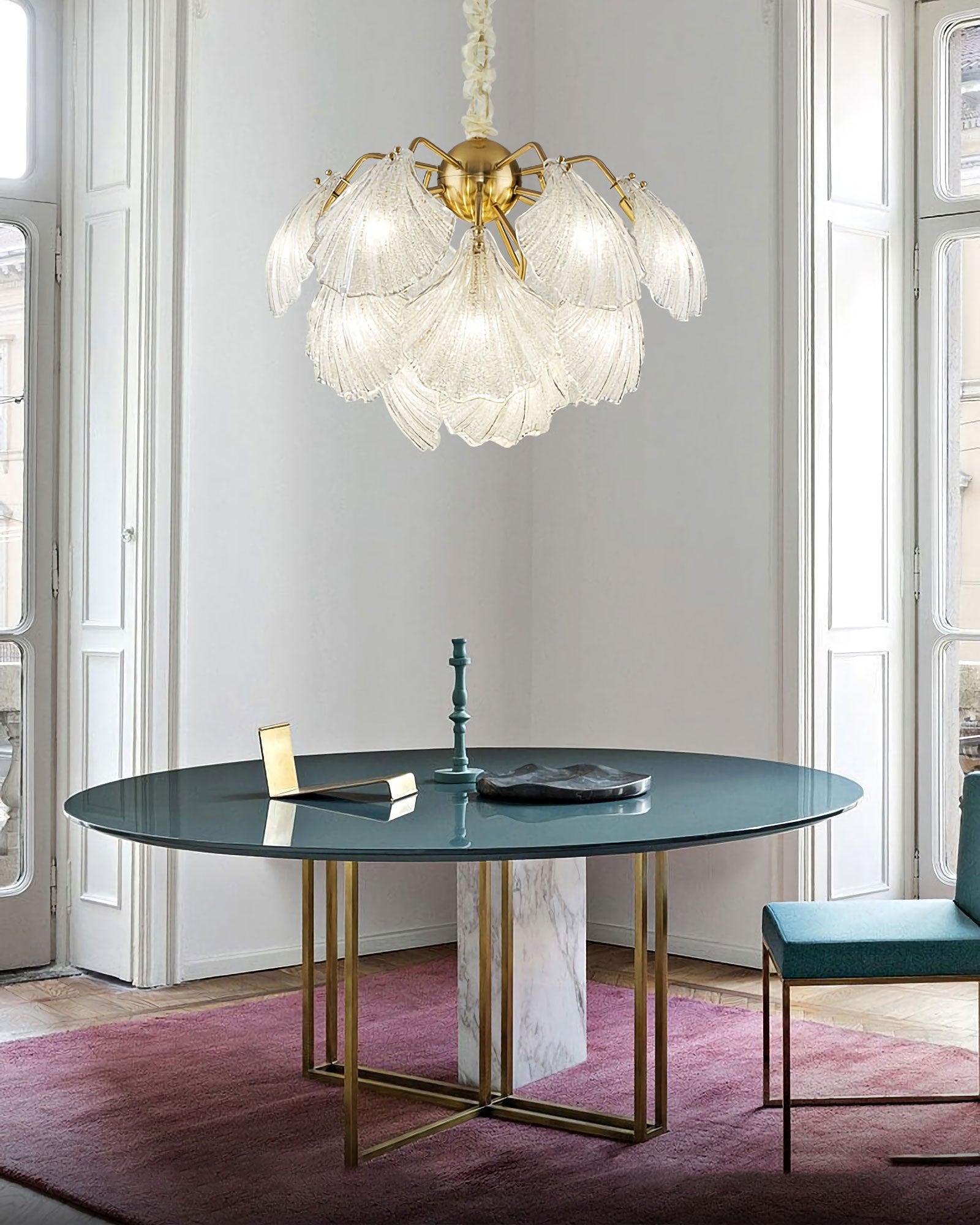 Geribbelde Shell-plafondlamp