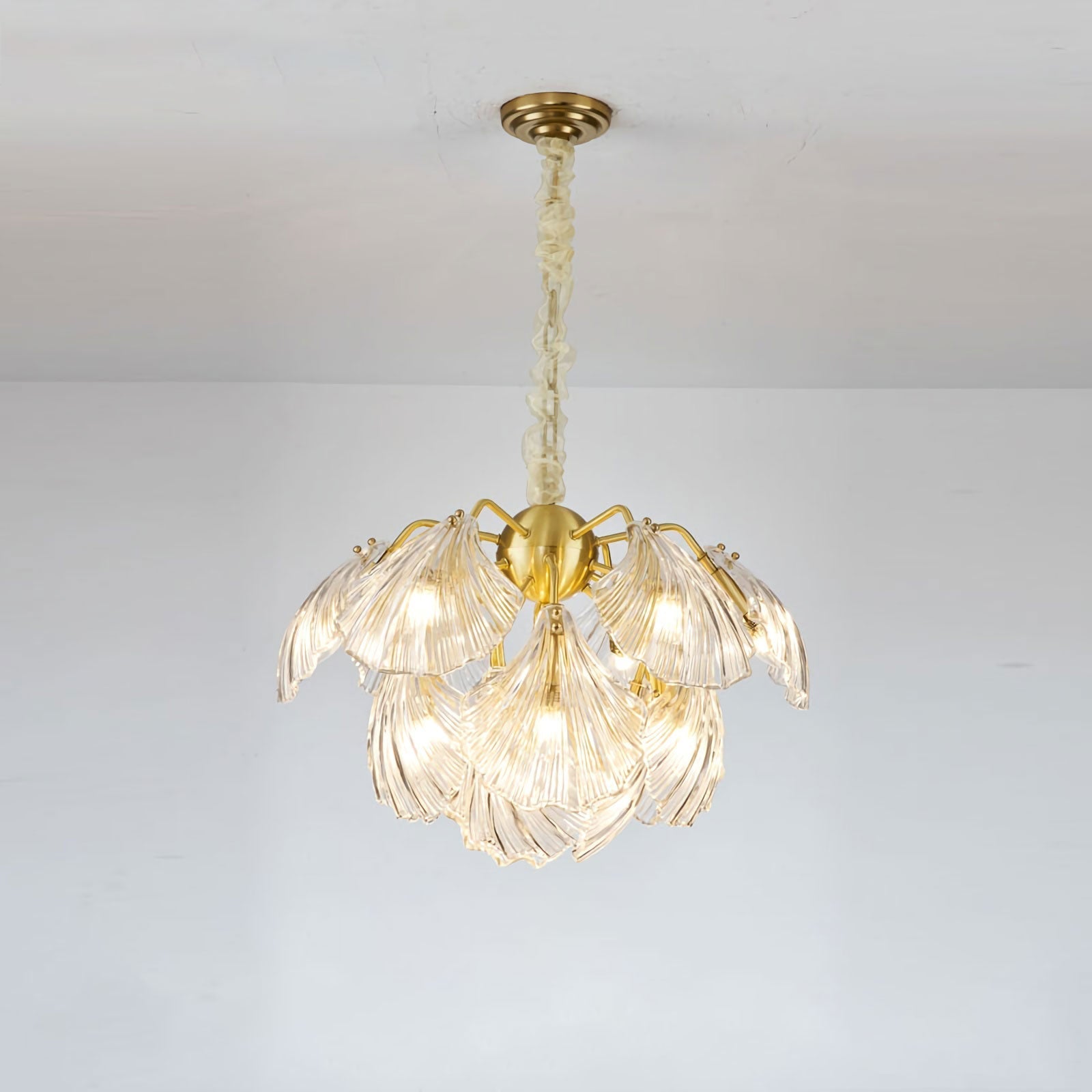 Geribbelde Shell-plafondlamp