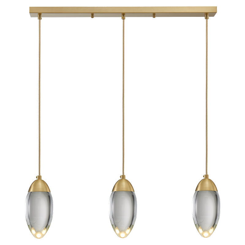 Messing kristallen hanglamp