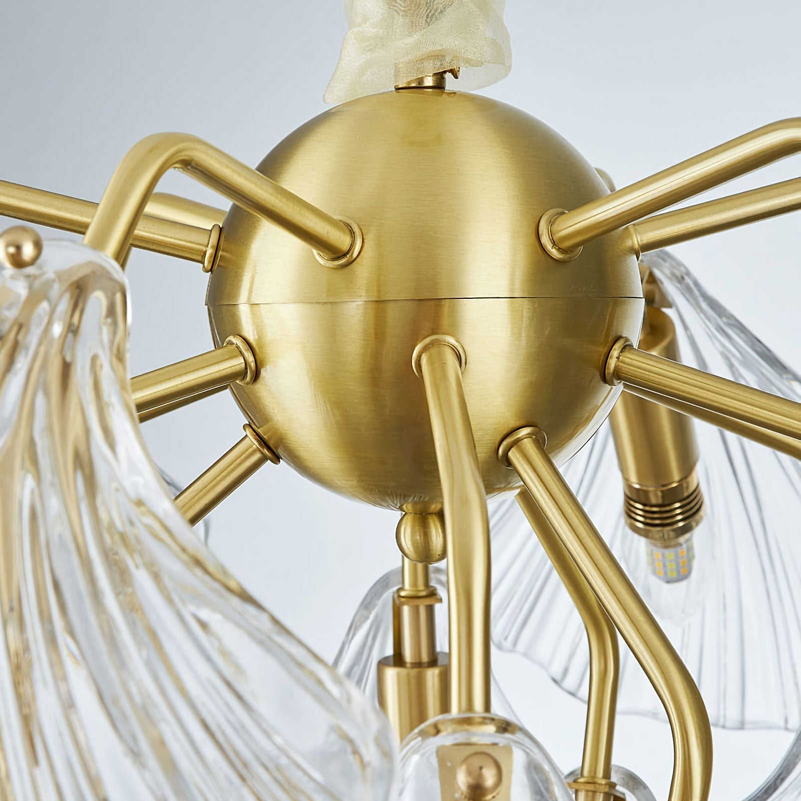 Geribbelde Shell-plafondlamp