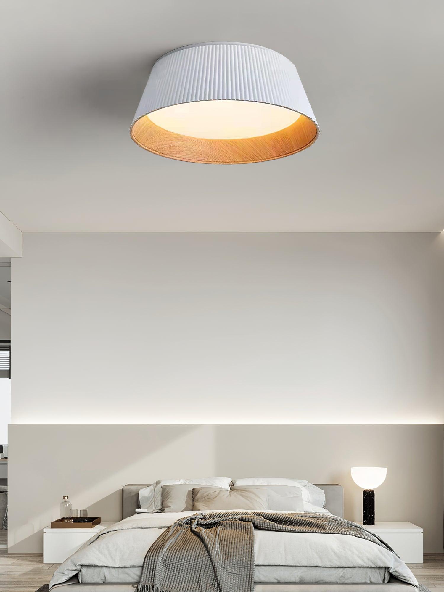 Geribbelde plafondlamp