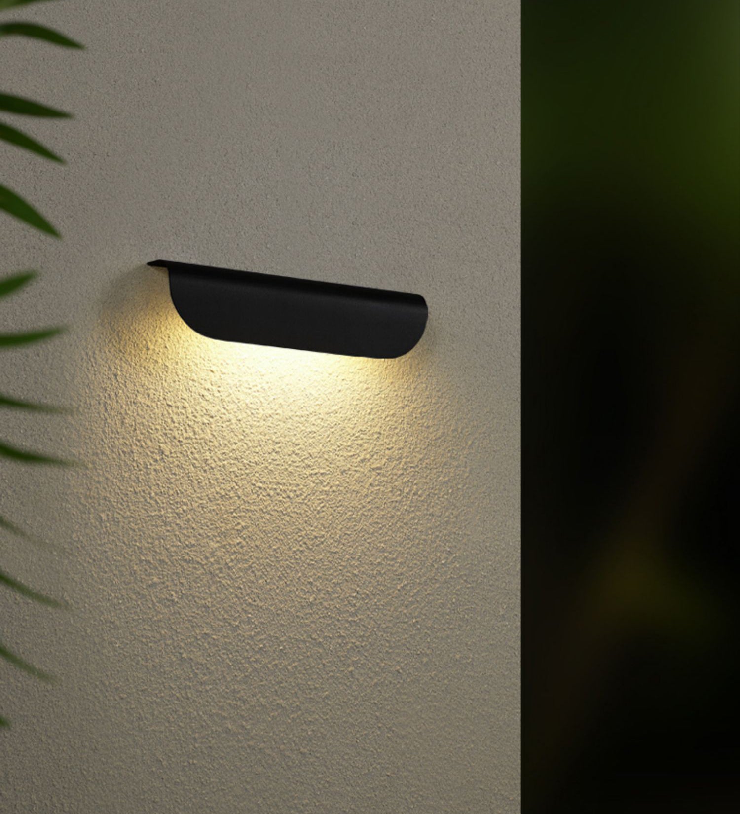 Bay gebogen tuinwandlamp