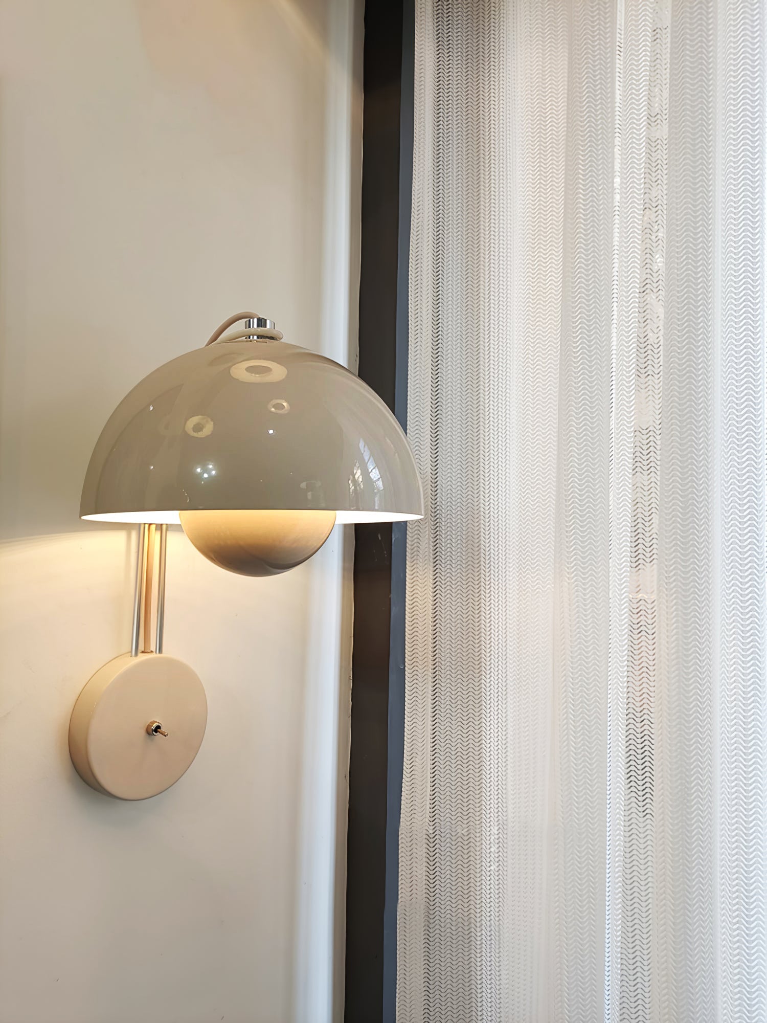 Halve cirkel slaapkamerwandlamp