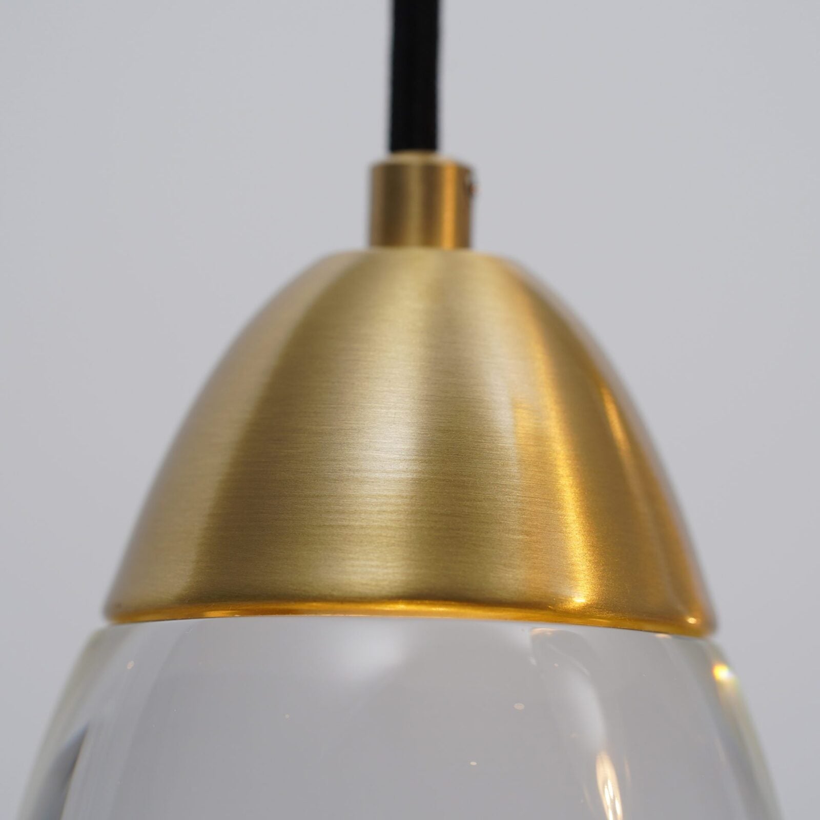 Messing kristallen hanglamp