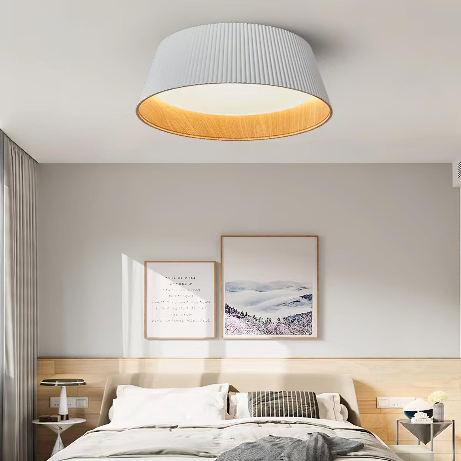 Geribbelde plafondlamp