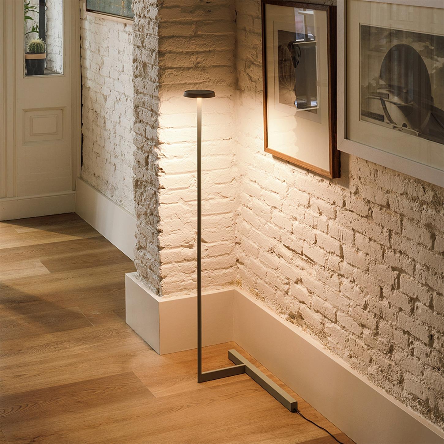 Platte vloerlamp