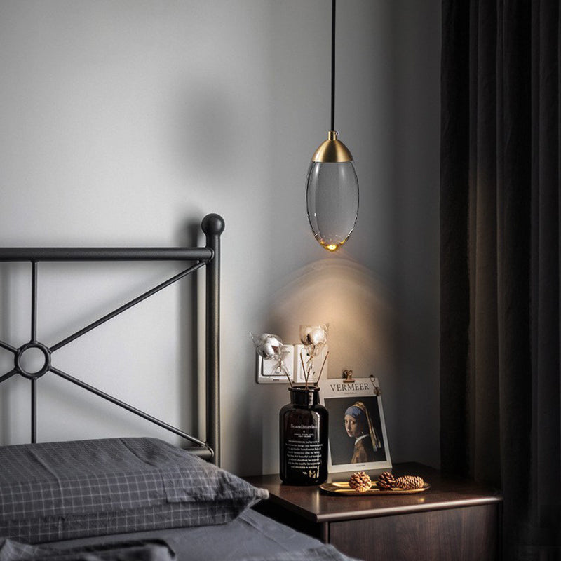 Messing kristallen hanglamp