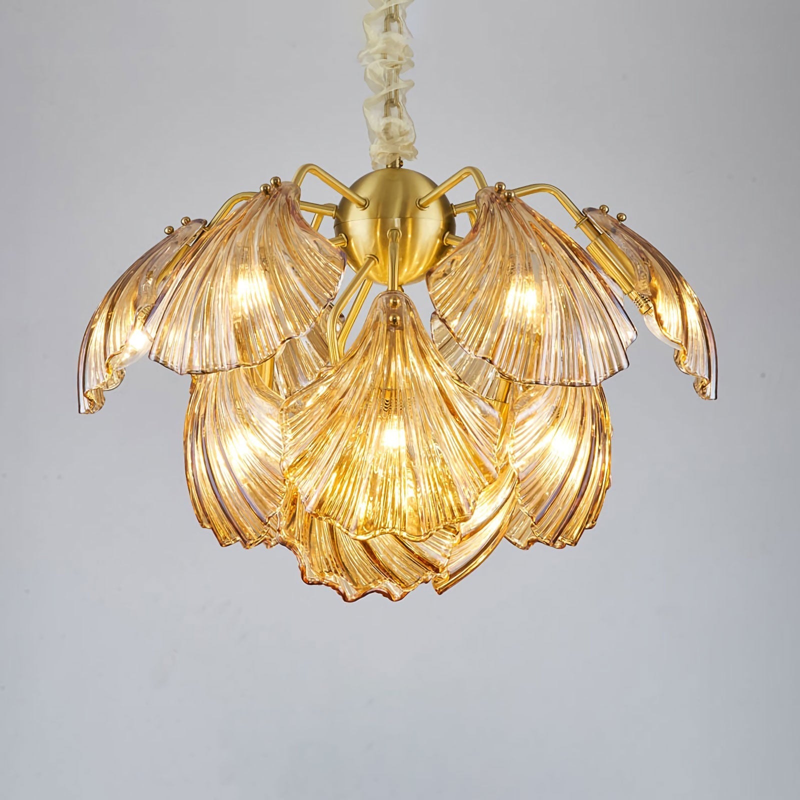 Geribbelde Shell-plafondlamp