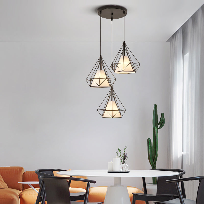 Diamanten kooi hanglamp