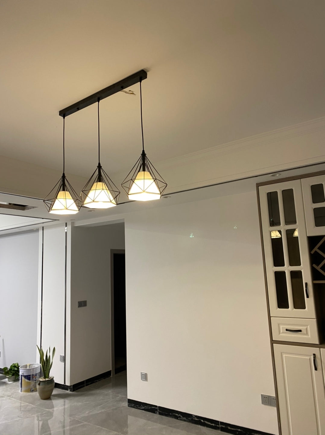 Diamanten kooi hanglamp