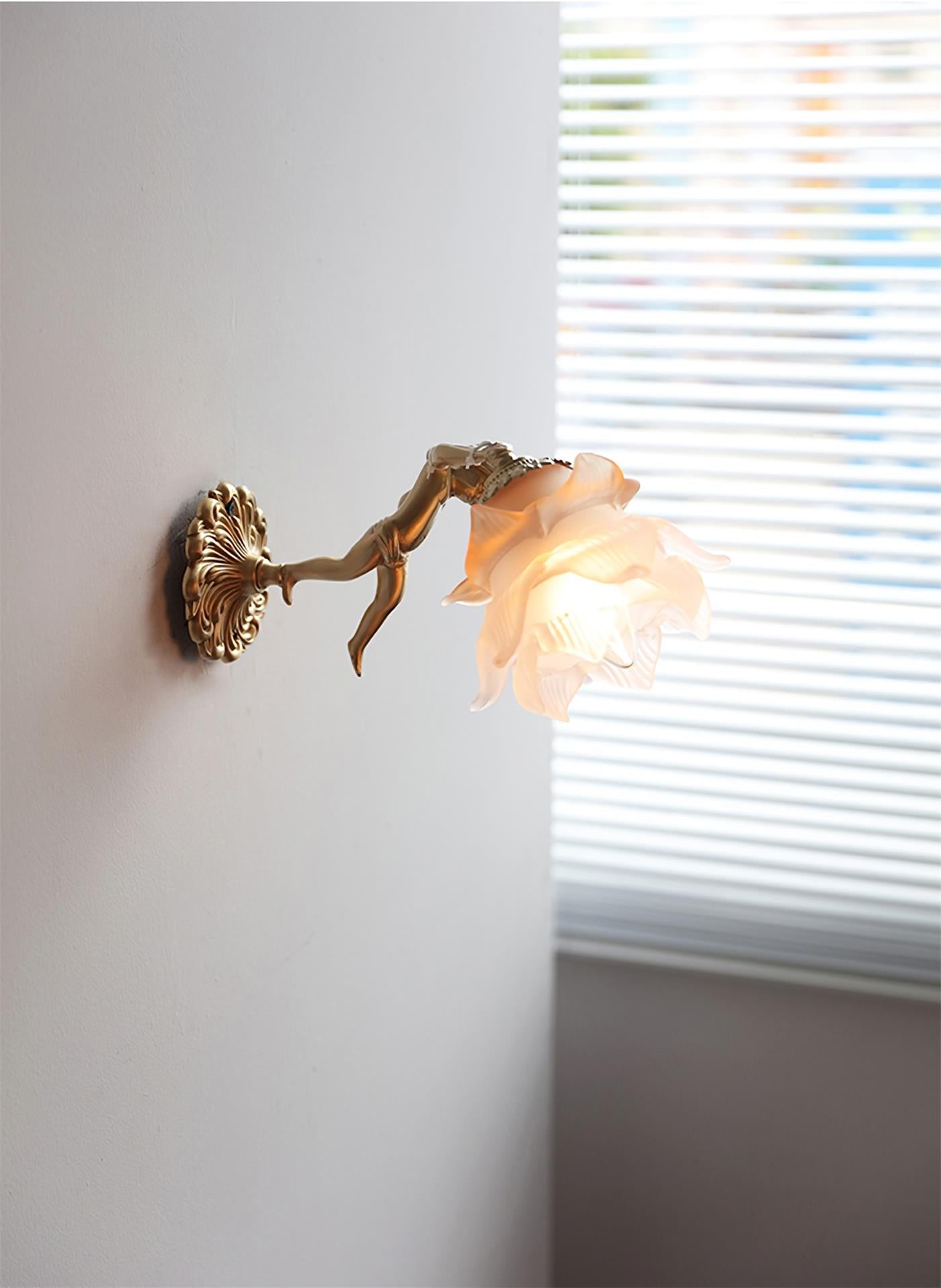 Engel wandlamp