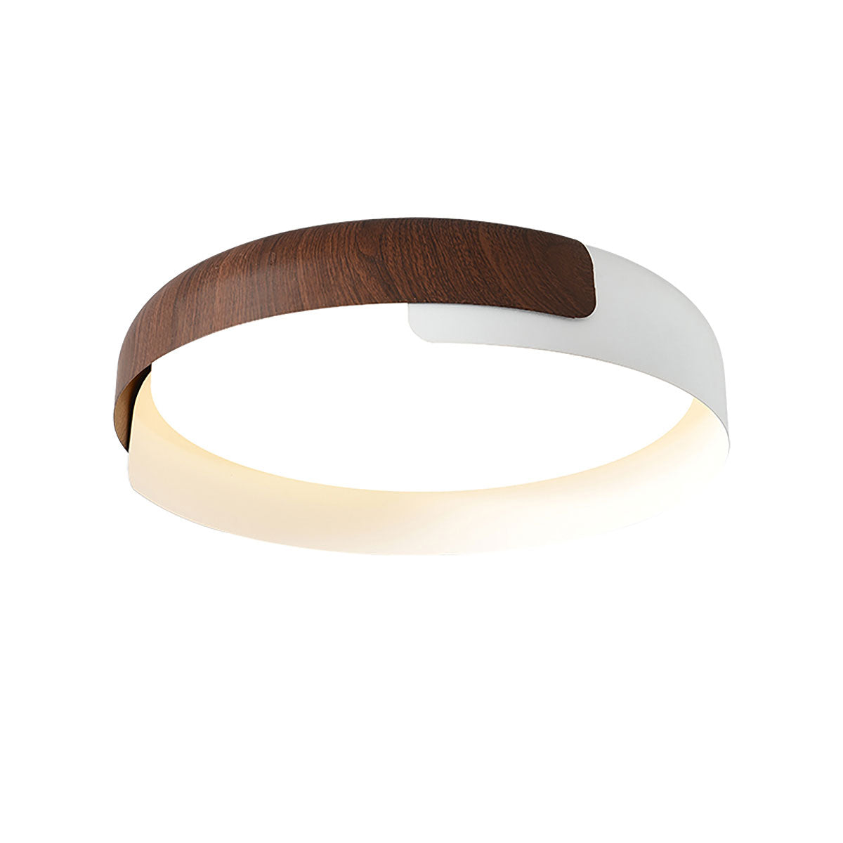 Hout geschilderde ronde plafondlamp