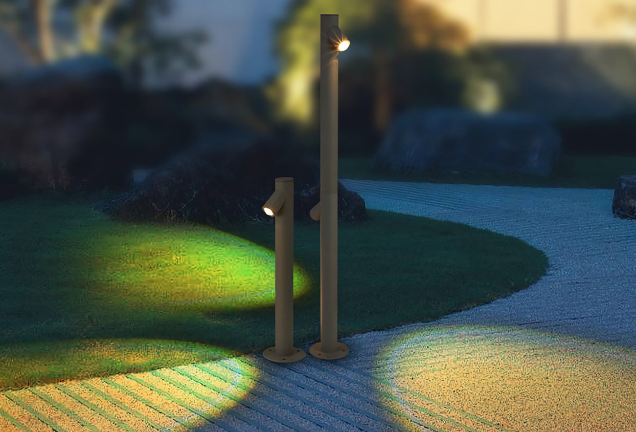 Bamboe buitenvloerlamp