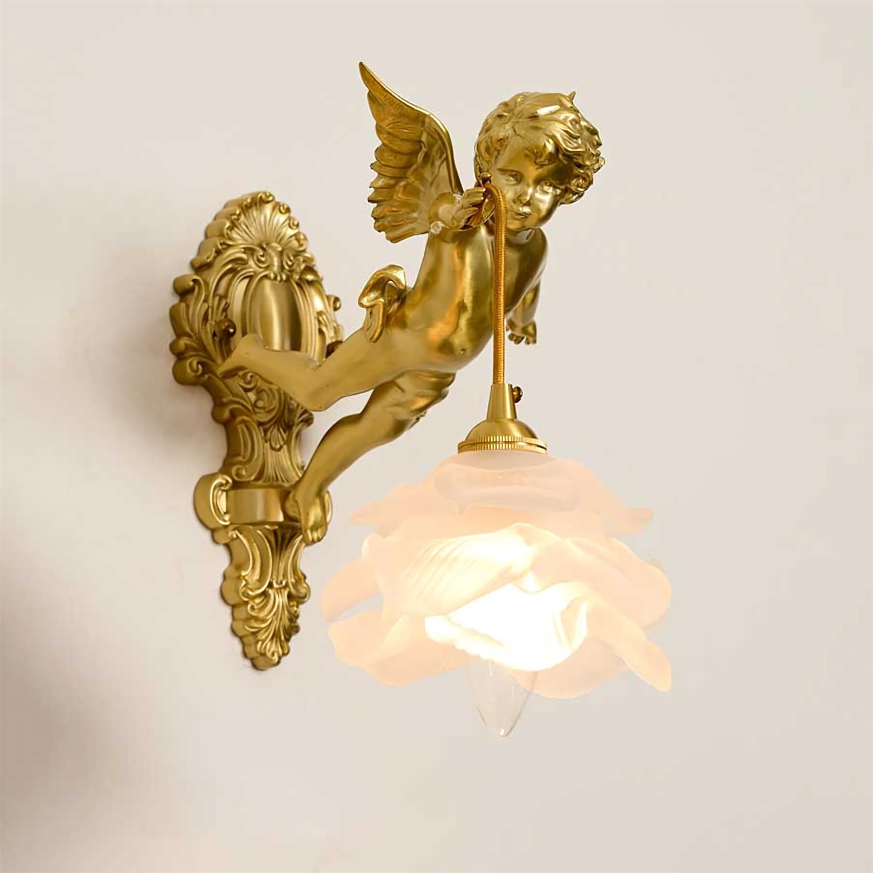 Engel wandlamp