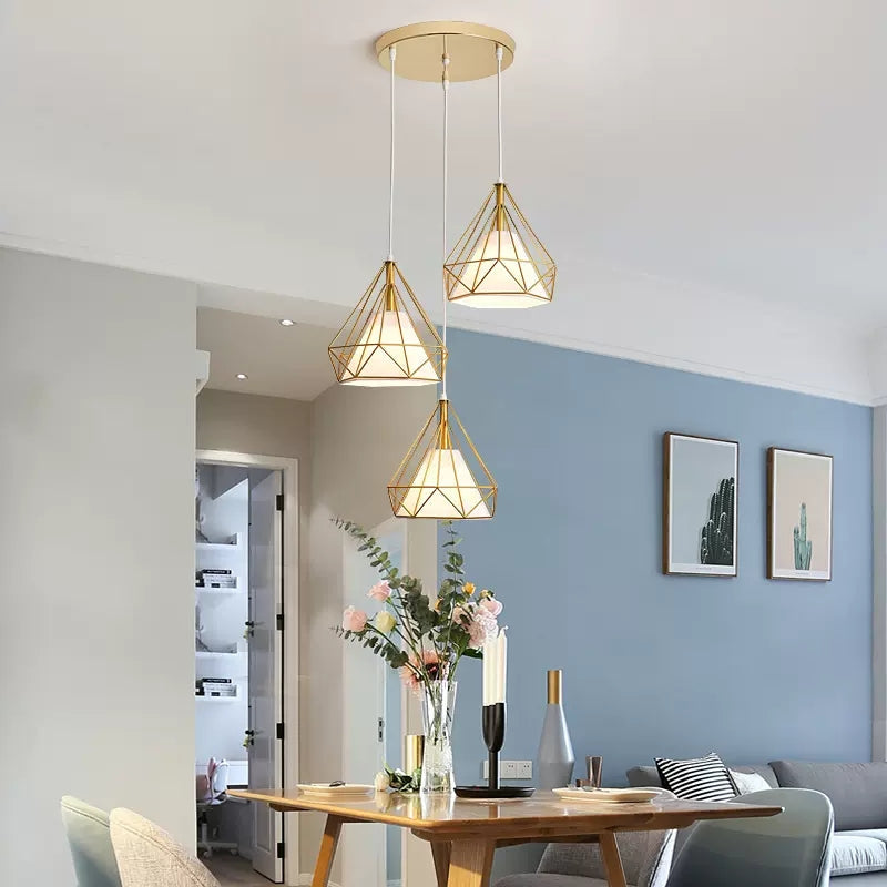 Diamanten kooi hanglamp