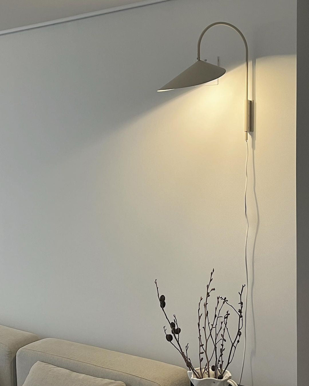Aronskelk wandlamp