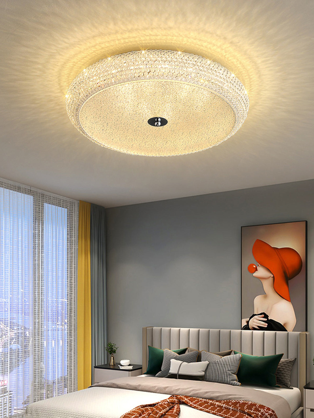 Kristallen plafondlamp