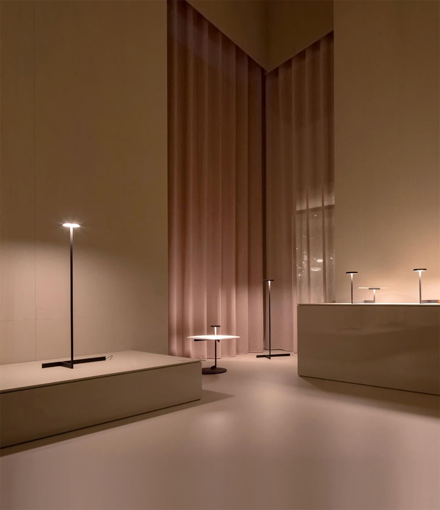 Platte vloerlamp