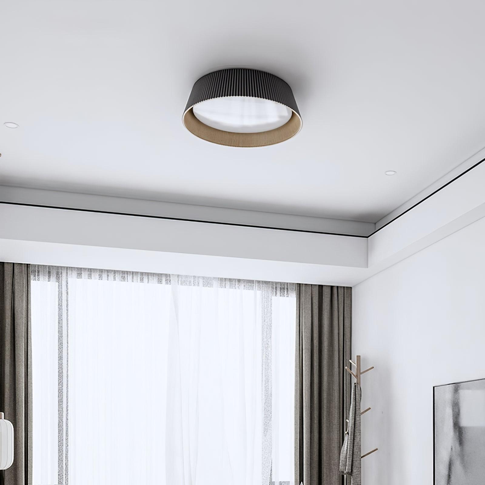 Geribbelde plafondlamp