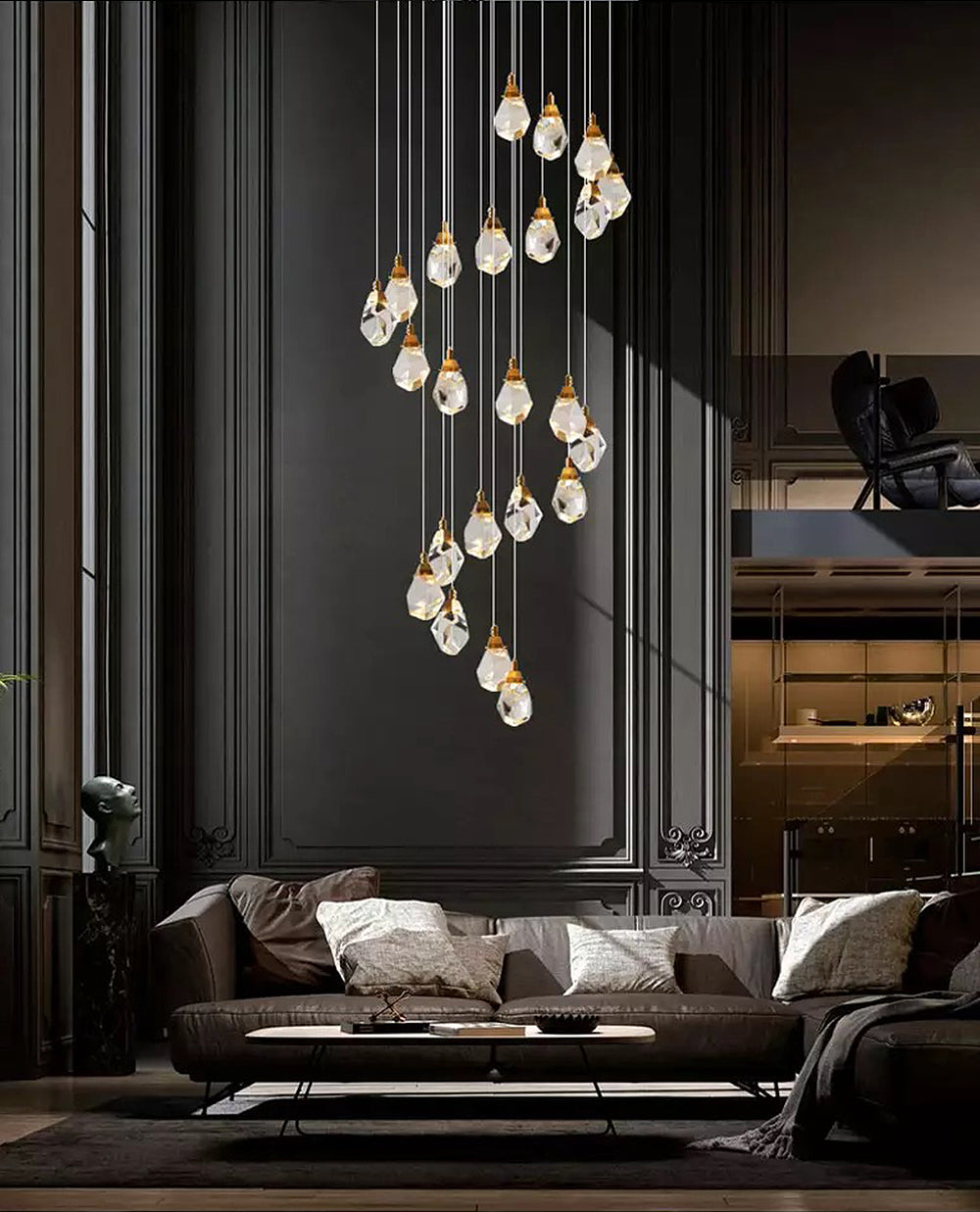 Luxe diamanten kristallen kroonluchter