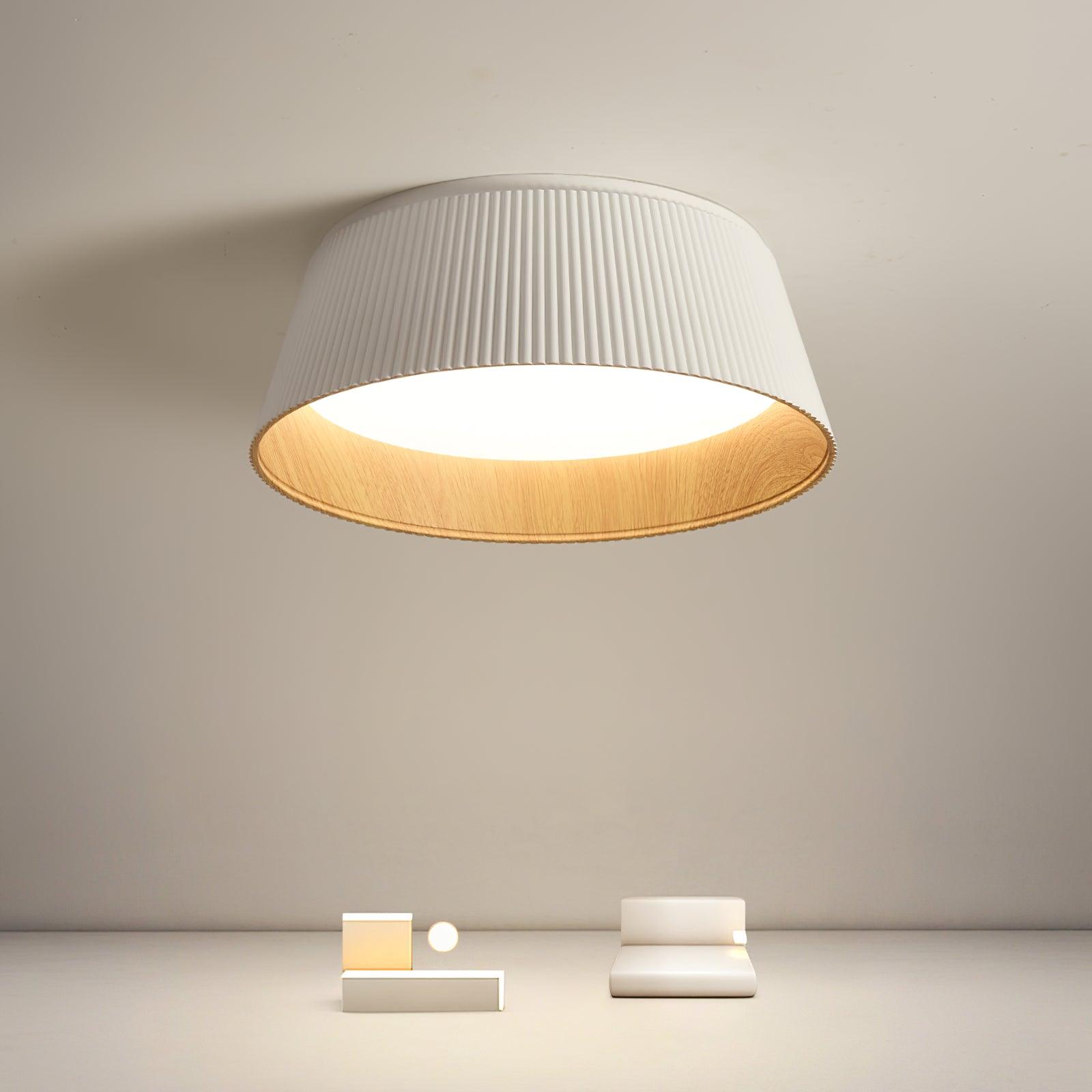 Geribbelde plafondlamp