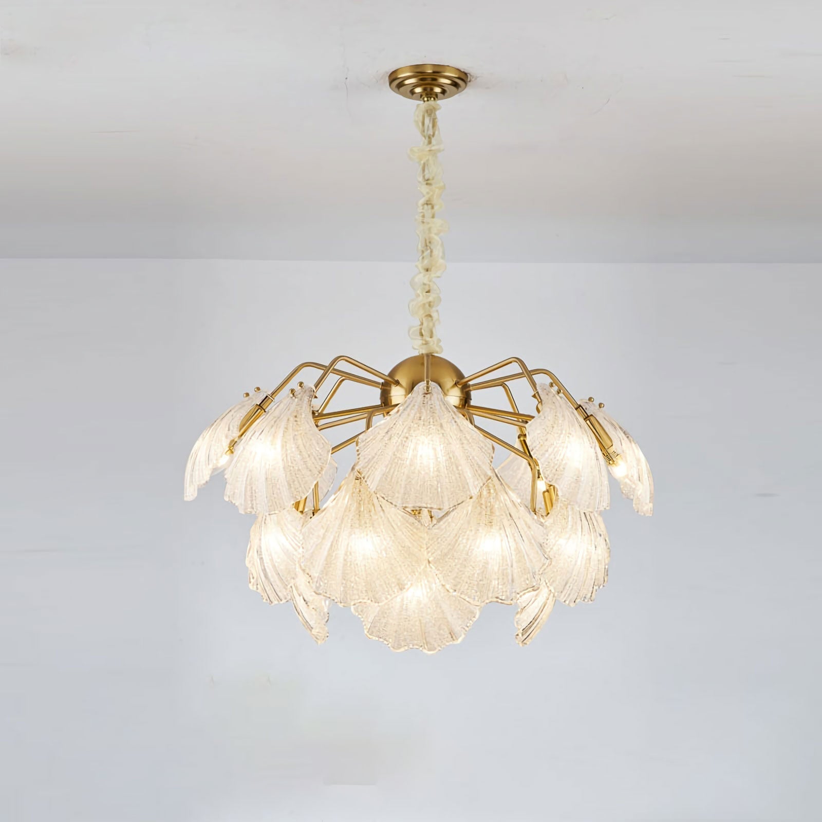Geribbelde Shell-plafondlamp
